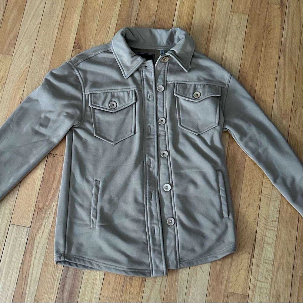 Bagatelle Collection Stylish Tan Button-Up Jacket XS